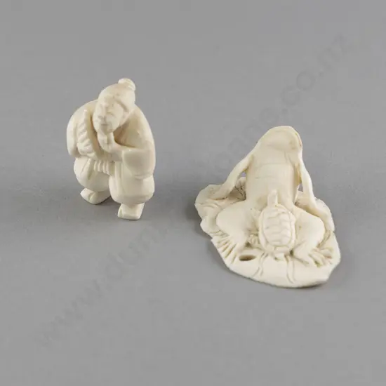 Two Small Ivory Netsuke