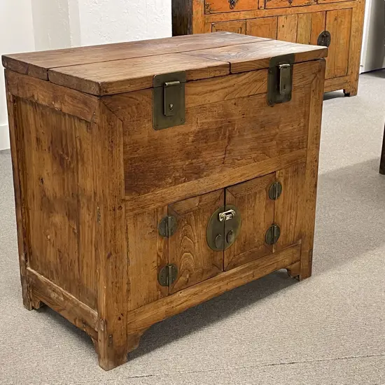 Chinese Elm Silver Chest