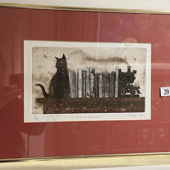 Gary Tricker - A Train of Thoughts - Etching