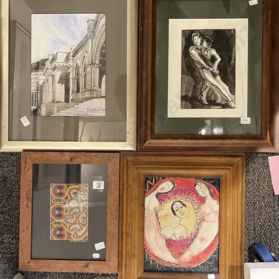 Four Assorted Framed Artworks