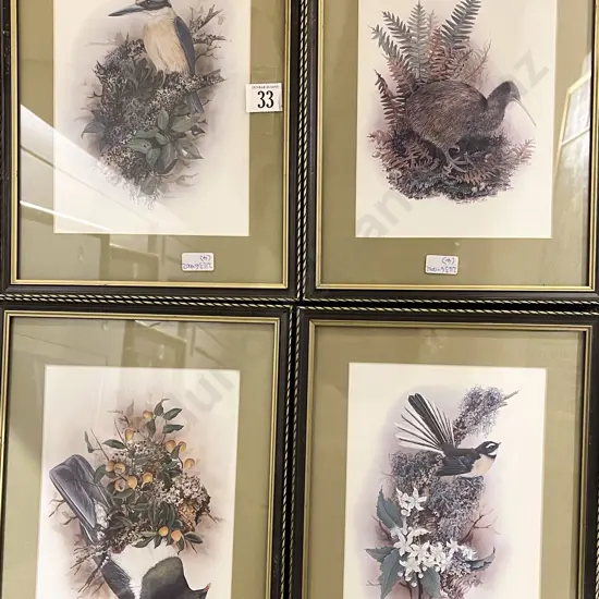 Set of Four Framed Janet Marshall Prints