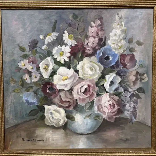 Florence Luxford -  Spring Still Life - Oil on Board