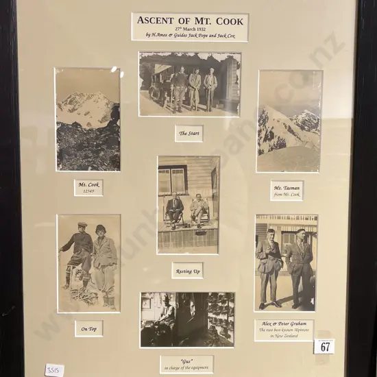 Ascent of Mt Cook Framed Photo Display