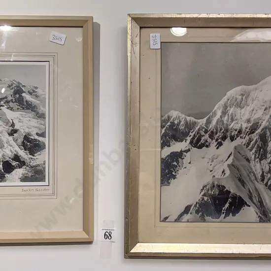 Ian Johnston Mt Cook Black & White Photograph together with Similar
