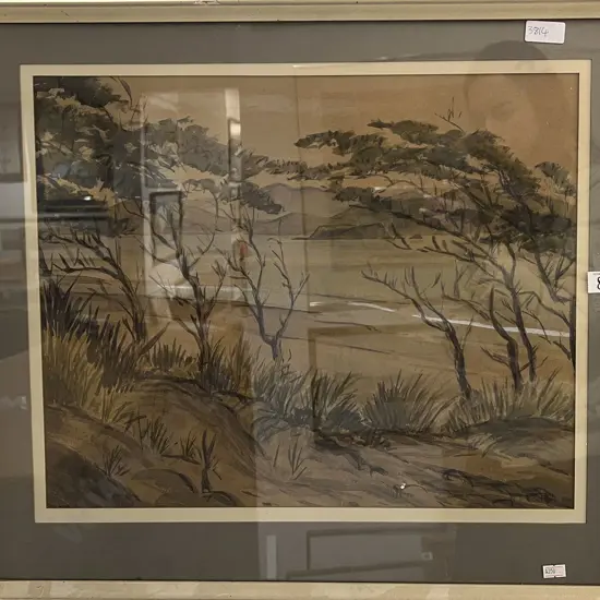 G Packwood "Near Rona Bay" Watercolour on Paper