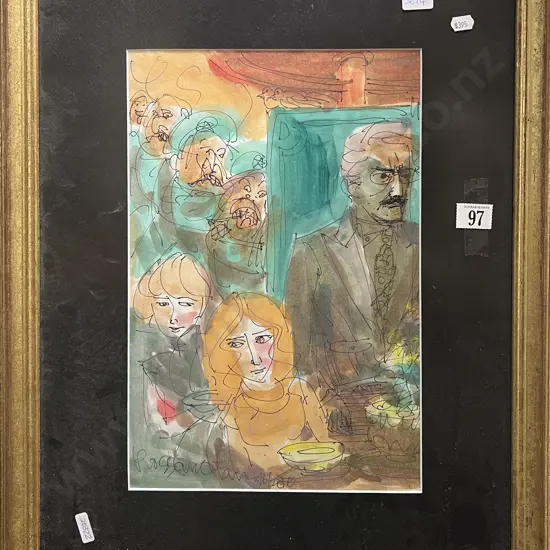 Rossano Fan - Watercolour & Ink