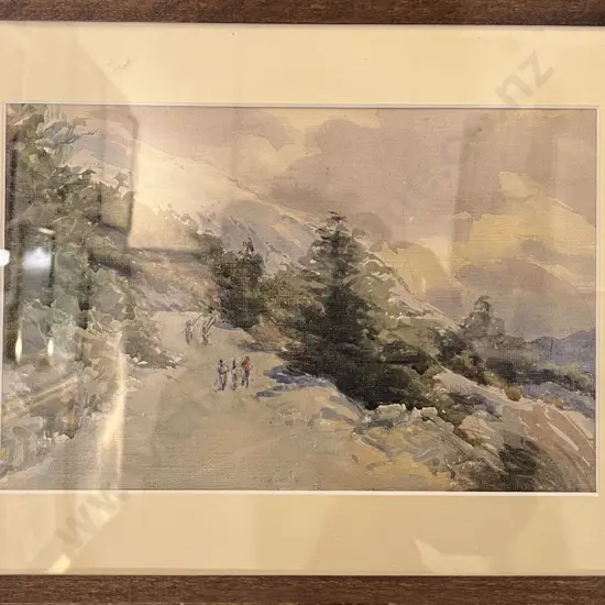 Unknown Artist - Mountainscape - Watercolour