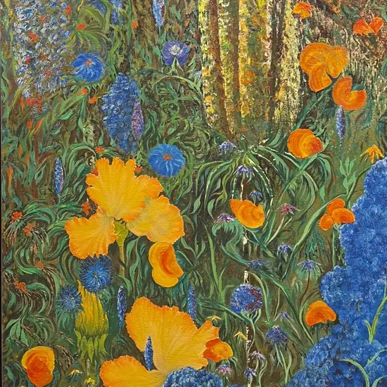 Beryl Skipper - Flower Garden - Digital Print