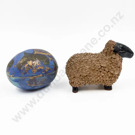 Pottery Sheep together with Piece of Patti Meads