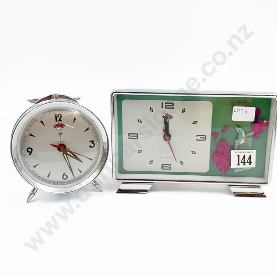 Two Boxed Retro Alarm Clocks