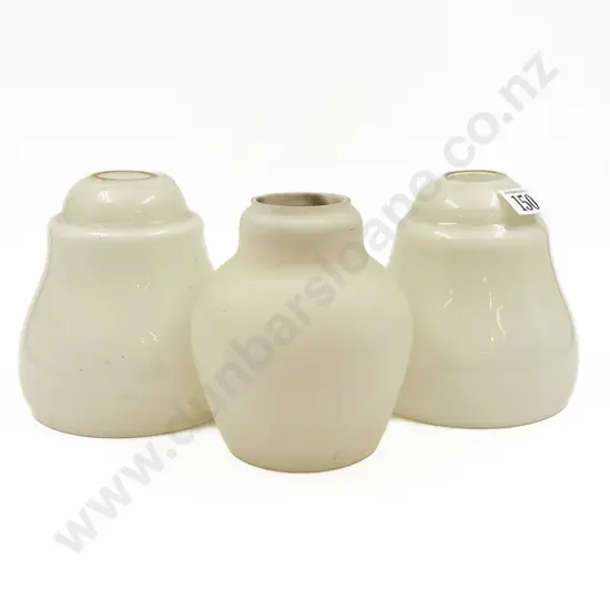 Three Vintage Glass Light Shades