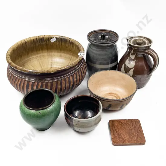 Six Pieces of Assorted Pottery