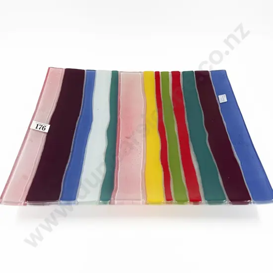 Square Art Glass Platter