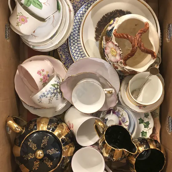 Box of Assorted Fancy China