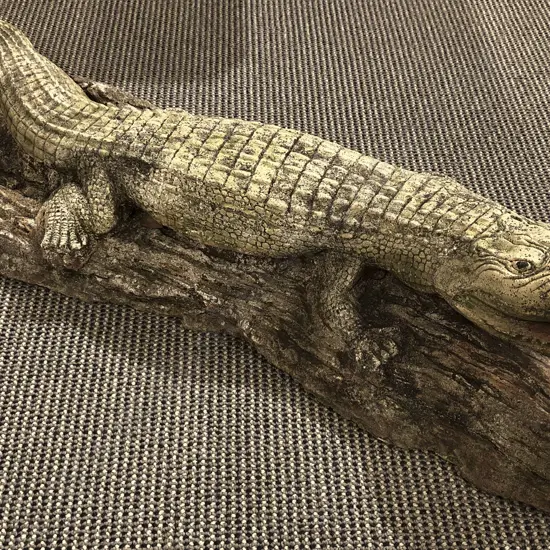 Concrete Crocodile Garden Ornament
