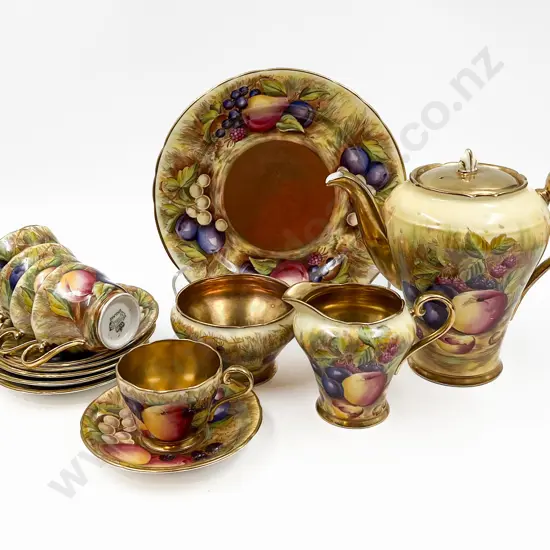 Aynsley Orchard Gold Coffee Set