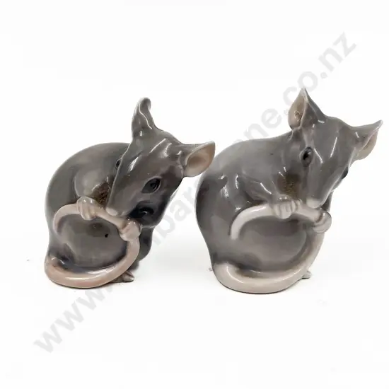 Two B & G Mice Ornaments