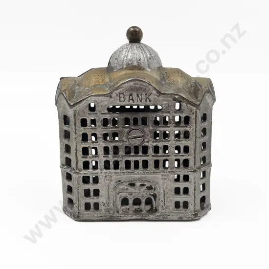Vintage Cast Metal Bank Money Box