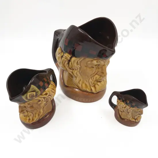 Graduated Set of Wade McCallum Jugs