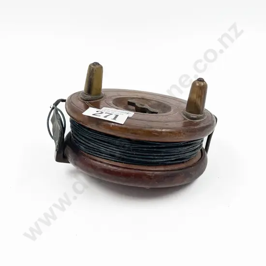 Vintage Wooden Fishing Reel