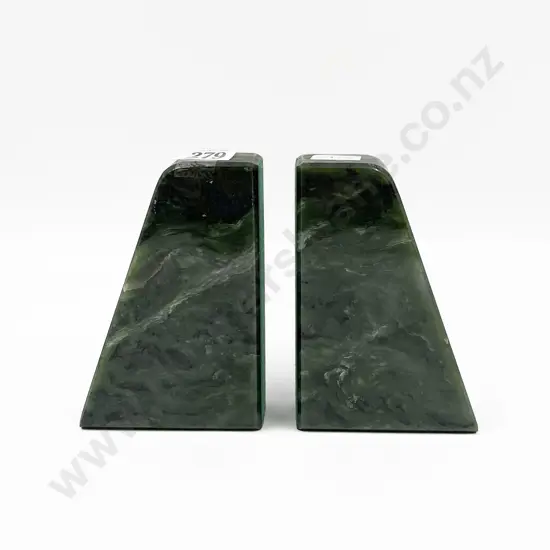 Pair of Greenstone Bookends