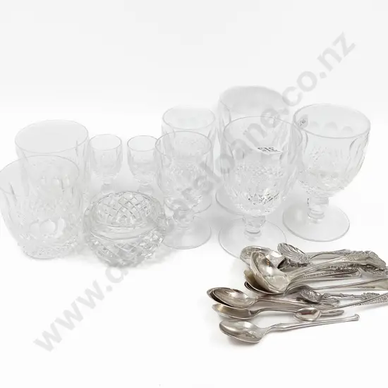 Ten Assorted Pieces of Waterford Crystal together with Small Assortment of Cutlery