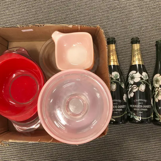 Box of Vintage Pyrex