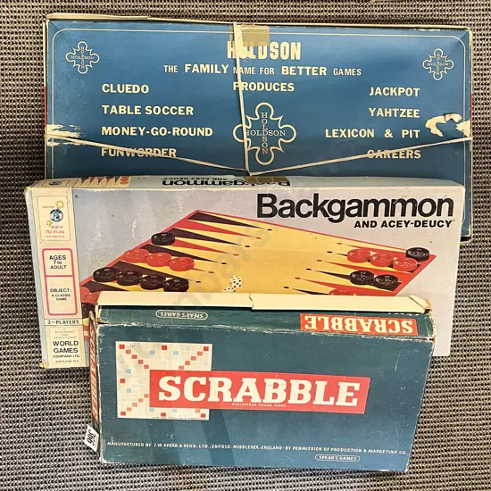Three Vintage Boardgames