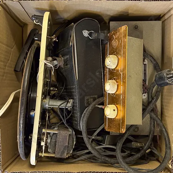 Box of Assorted Vintage Electronics