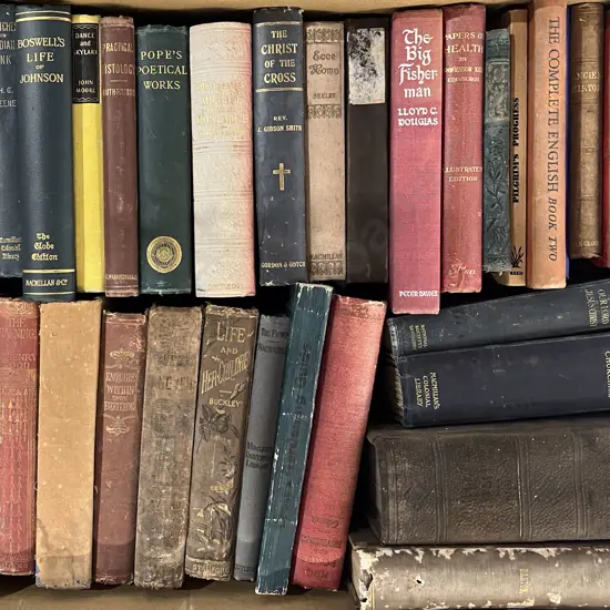 Box of Assorted Vintage Books