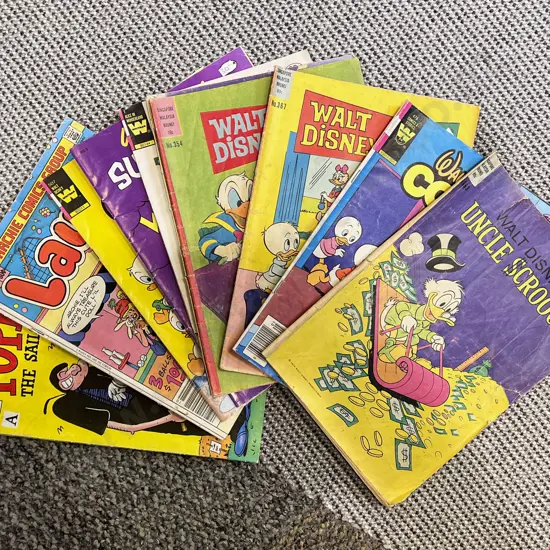 Eight Assorted Vintage Walt Disney Comics and Two Others