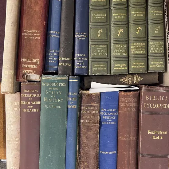 Box of Assorted Vintage Books