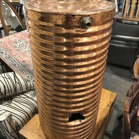 Large Copper Water Cyclinder