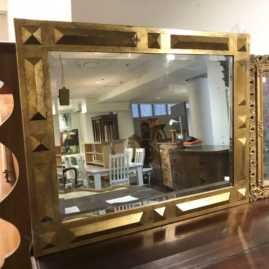 Large Bevel Edged Modern Wall Mirror