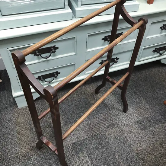 Vintage Mahogany Towel Rail