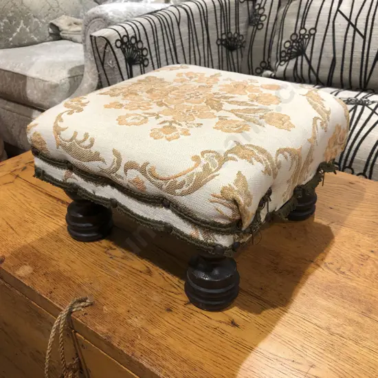 Small Upholstered Footstool