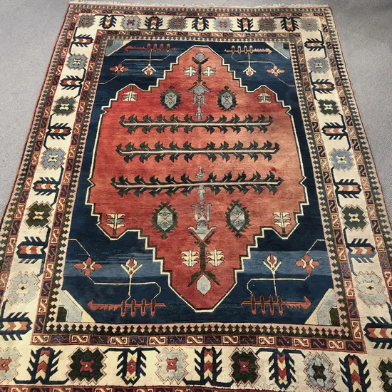 Large Turkish Tribal Floor Rug