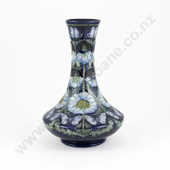 Modern Moorcroft Pavion Pattern Vase Designed By Rachel Bishop