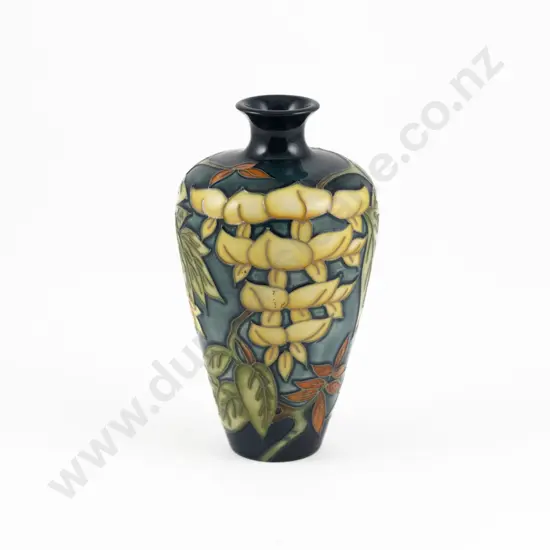 Modern Moorcroft Wisteria Pattern Vase Designed By Philip Gibson
