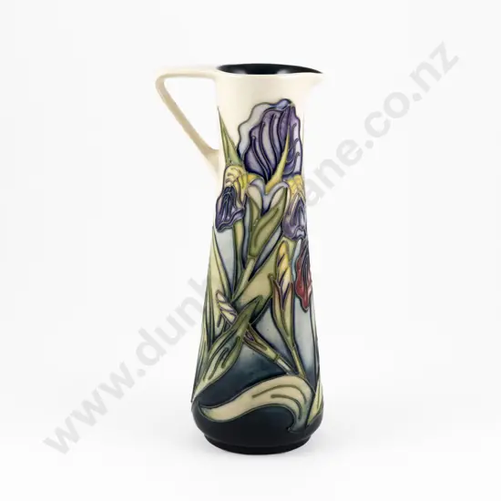 Modern Moorcroft Iris Pattern Ewer Designed By Rachel Bishop