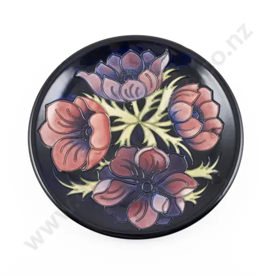 William John Moorcroft Anemone Pattern Plate