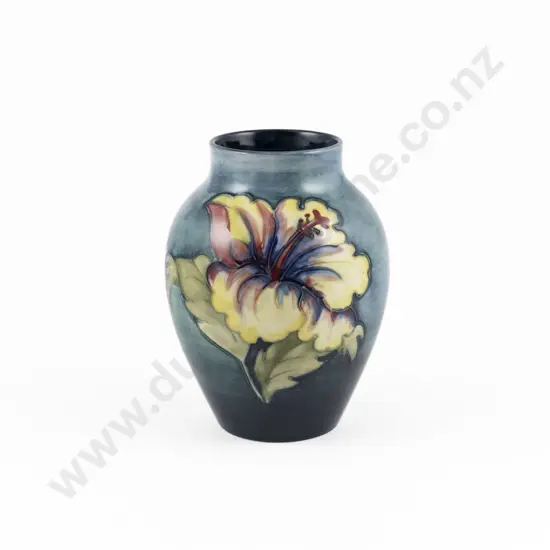 Walter Moorcroft Hibiscus Pattern Ovoid Vase