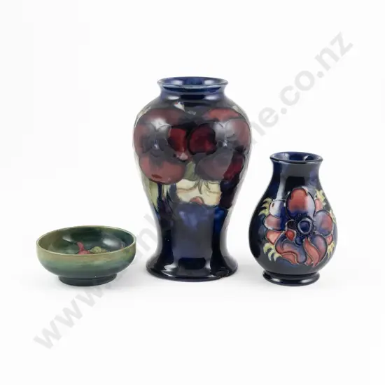 William Moorcroft Anemones Pattern Baluster Vase