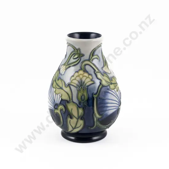 Modern Moorcroft Rough Hawks Vase Designed By Rachel Bishop