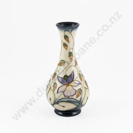 Modern Moorcroft Sweet Thief Pattern Baluster Vase Designed By Rachel Bishop