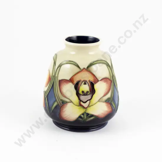 Modern Moorcroft Orchid Pattern Vase