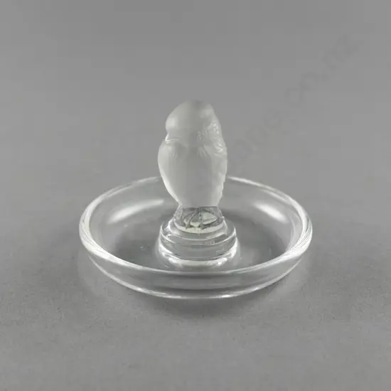 Lalique Glass Bird Ring Dish