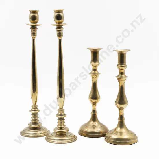 Pair Of Vict Brass Candlesticks
