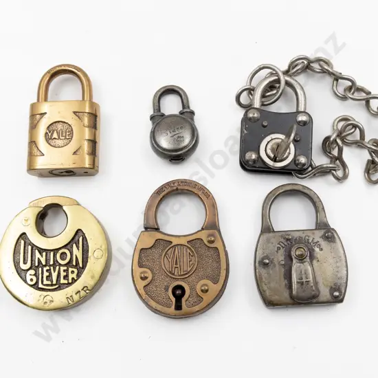 Six Various Vintage Padlocks