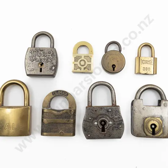 Six Various Vintage Padlocks